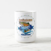Personalisierte Illustration zum Regenbogenforelle Kaffeetasse (Mittel)