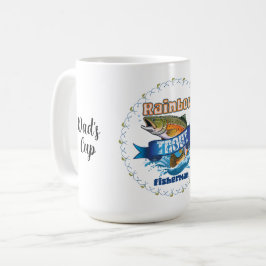 Personalisierte Illustration zum Regenbogenforelle Kaffeetasse