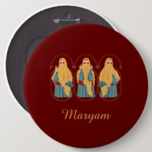 Personalisierte Illustrationstaste Button (Vorne & Hinten)