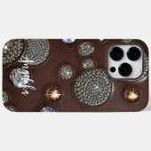 Personalisierte Imitat Leather Abstrakt Minimalist Case-Mate iPhone Hülle (Rückseite (Horizontal))