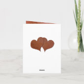 Personalisierte Imitate 3. Hochzeitstag Karte (Rückseite)