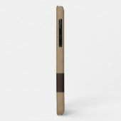 Personalisierte Imitate Beige Leather Case-Mate iPhone Hülle (Hinten/Links)