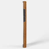 Personalisierte Imitate Braunleder mit Namen Samsung Galaxy Hülle (Rechte Seite)