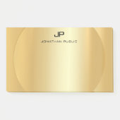 Personalisierte Imitate Gold Elegante Moderne Mono Post-it Klebezettel (Vorderseite)