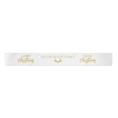 Personalisierte Imitate-Gold Foil Frohe Weihnachte Satinband (Vorderseite)