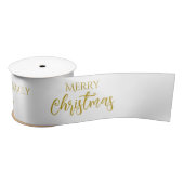 Personalisierte Imitate-Gold Foil Frohe Weihnachte Satinband (Spule)