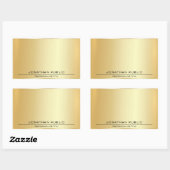 Personalisierte Imitate Gold-Metallic-Look Hinzufü Rechteckiger Aufkleber (Blatt)