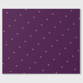 Personalisierte Imitate Gold Monogram Initials Lil Geschenkpapier (Flach)