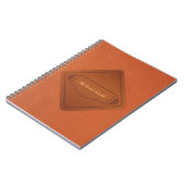 Personalisierte Imitate Leather Brown Notizblock (Linke Seite)