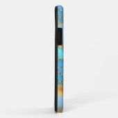 Personalisierte Imitate Opal Stone und Gold Case-Mate iPhone Hülle (Hinten/Rechts)