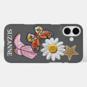 Personalisierte Imitate Patches Rosa Western Boot Case-Mate iPhone Hülle (Rückseite (Horizontal))