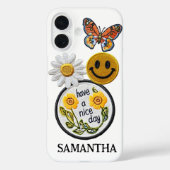 Personalisierte Imitate Patches Trendy Layered Gif Case-Mate iPhone Hülle (Rückseite)