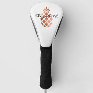 Personalisierte Imitate Rose Gold Foil Ananas Golf Headcover