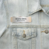 Personalisierte Imitate Silver Template Calligrafy Namensschild (Beispiel)