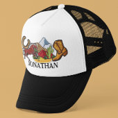 Personalisierte Imitats Patches Cowboy-Geschenk Truckerkappe