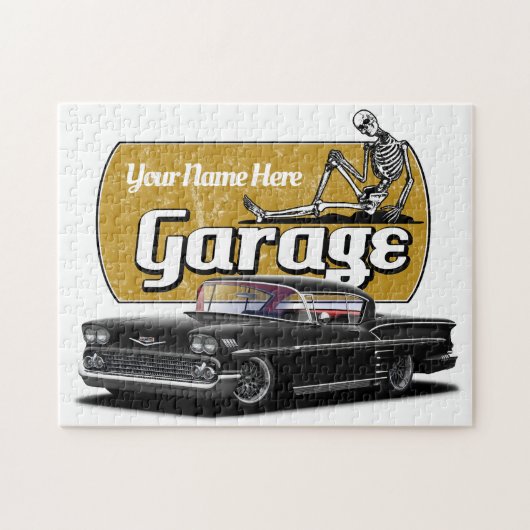 Personalisierte Impala-Garage Puzzle (Horizontal)