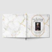 Personalisierte In Loving Memory Foto Marmor Gästebuch (Voll)