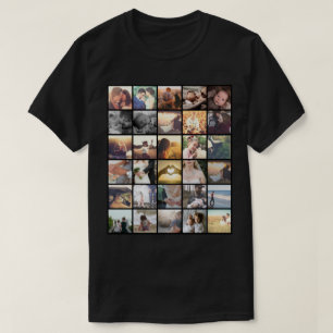 Personalisierte Inagram-Foto-Collage T-Shirt