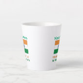 Personalisierte Indien-Flagge-Name Milchtasse (Vorderseite)