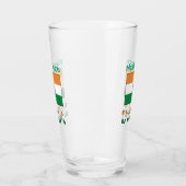 Personalisierte Indienflagge mit zweiseitigem Desi Glas (Links)