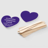 Personalisierte INDIGO HERZWANDFANS Fächer (Non-assembled)