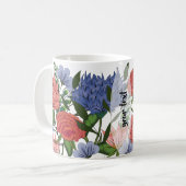 Personalisierte indische Blumenmuster Kaffeetasse (Vorderseite Links)