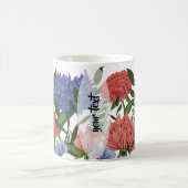 Personalisierte indische Blumenmuster Kaffeetasse (Mittel)
