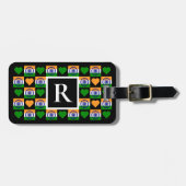 Personalisierte indische Fahne - benutzerdefiniert Gepäckanhänger (Vorderseite horizontal)