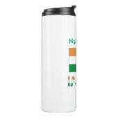 Personalisierte indische Flagge Thermosbecher (Nach links gedreht)