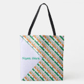 Personalisierte indische große Schultertasche mit  Tasche (Vorderseite)