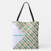 Personalisierte indische große Schultertasche mit  Tasche (Rückseite)
