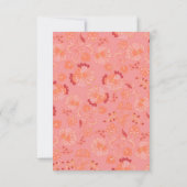 personalisierte indische Hochzeitseinladung RSVP Karte (Rückseite)