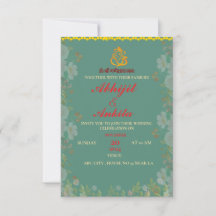 personalisierte indische Hochzeitseinladung