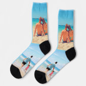 Personalisierte, individuell angepasste Fotolack-S Socken (Linkes Detail)