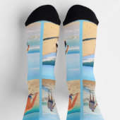 Personalisierte, individuell angepasste Fotolack-S Socken (Oben)