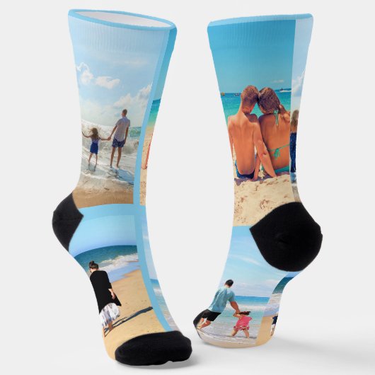 Personalisierte, individuell angepasste Fotolack-S Socken (Gewinkelt)