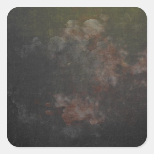 Personalisierte, individuell angepasste schwarze T Quadratischer Aufkleber (Vorderseite)