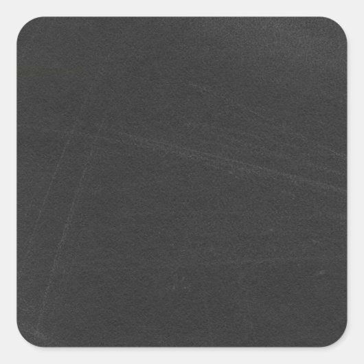 Personalisierte, individuell angepasste schwarze T Quadratischer Aufkleber (Vorderseite)