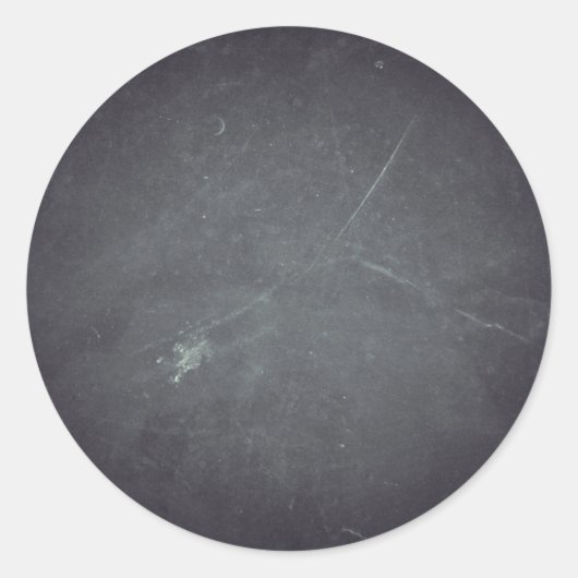 Personalisierte, individuell angepasste schwarze T Runder Aufkleber (Vorderseite)