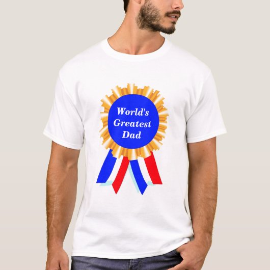 Personalisierte, individuell anpassbare Blue Ribbo T-Shirt (Vorderseite)