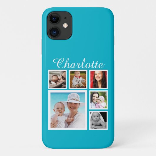 Personalisierte individuell anpassbare FotoCollage Case-Mate iPhone Hülle (Rückseite)