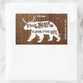 Personalisierte, individuell anpassbare Homebrew-L Rechteckiger Aufkleber (Tasche)