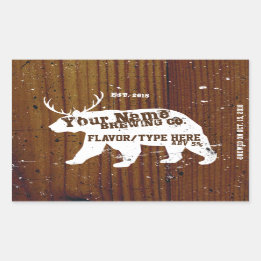 Personalisierte, individuell anpassbare Homebrew-L Rechteckiger Aufkleber