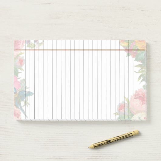 Personalisierte, individuell anpassbare Linde für Post-it Klebezettel (Auf Schreibtisch)