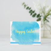 Personalisierte, individuell anpassbare Osterwasse Feiertagspostkarte (Stehend Vorderseite)