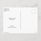 Personalisierte, individuell anpassbare Osterwasse Feiertagspostkarte (Rückseite)