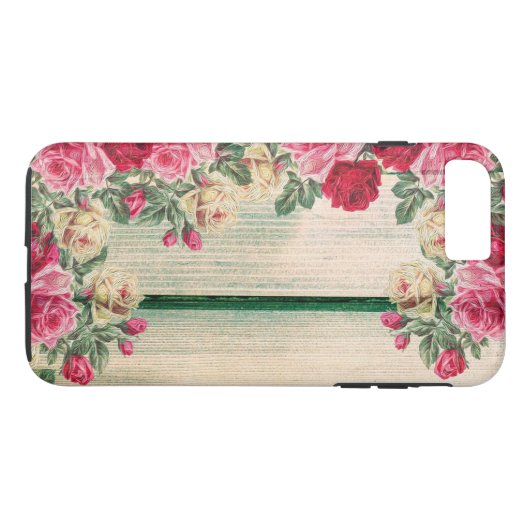Personalisierte, individuell anpassbare Rosen aus Case-Mate iPhone Hülle (Rückseite (Horizontal))