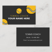 Personalisierte, individuell anpassbare Tennisbäll Visitenkarte (Vorne/Hinten)