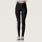 Personalisierte, individuell gefertigte Designerei Leggings (Vorderseite)