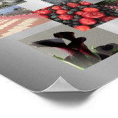 Personalisierte individuelle 9-Foto-Collage Poster (Ecke)